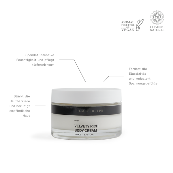 Velvety Rich Body Cream, Reichhaltige Körpercreme, 200 ml