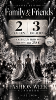 3x FWN TICKET PAKET FAMILY & FRIENDS - zwei zahlen 3 erhalten - nur kurz erhältlich - limitiert - SHOW 14.12.26 MEISTERSINGERHALLE
