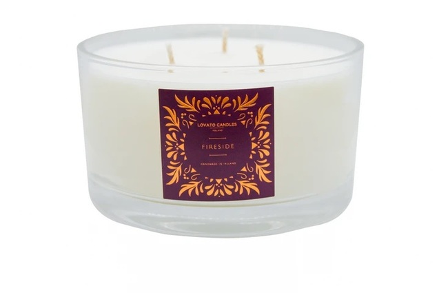 'Fireside' - Clear 3-Wick Candle