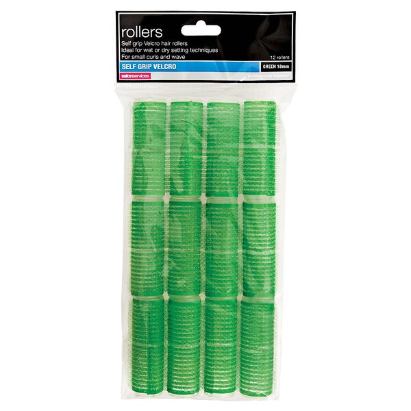 Green Small  Velcro Rollers 18mm