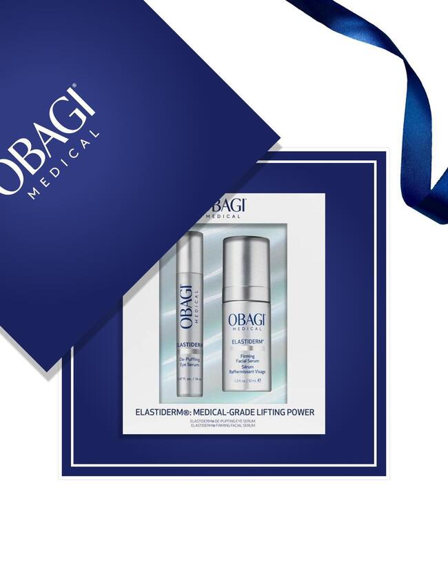 ELASTIDERM DEPUFFING EYESERUM & FACIAL SERUM KIT OBAGI