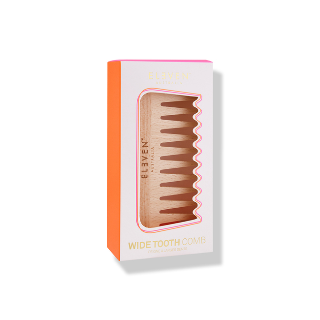Eleven Wooden Wide Tooth Comb
