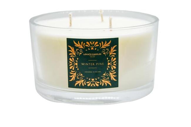 'Winter Pine' - Clear 3-Wick Candle 
