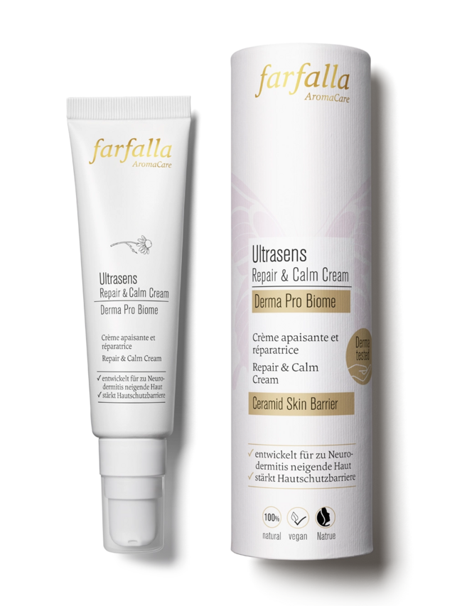 Ultrasens Repair & Calm Cream, Derma Pro Biome, Neurodermitis, Rosacea, Couperose, Barriere, 30ml