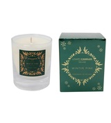 'Winter Pine' - Clear Scented Candle with Jeweled Box