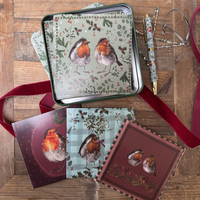 Alex Clark Robin Tin (with cards)