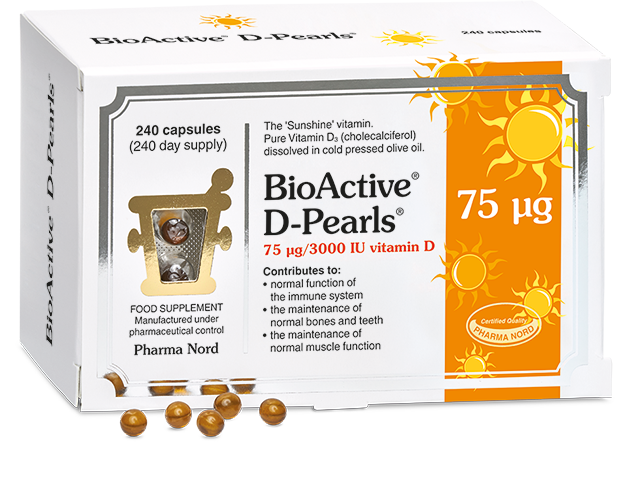 BioActive D-Pearls 75 mcg 240 pk
