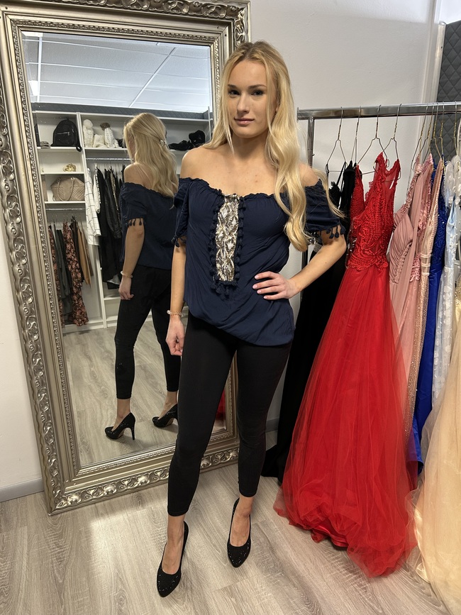 Bluse Dunkelblau S/M