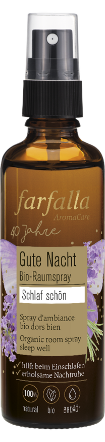 Gute Nacht Bio-Raumspray, schlaf schön, Lavendel, 75 ml