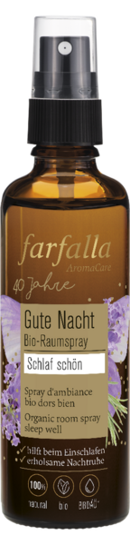 Gute Nacht Bio-Raumspray, schlaf schön, Lavendel, 75 ml