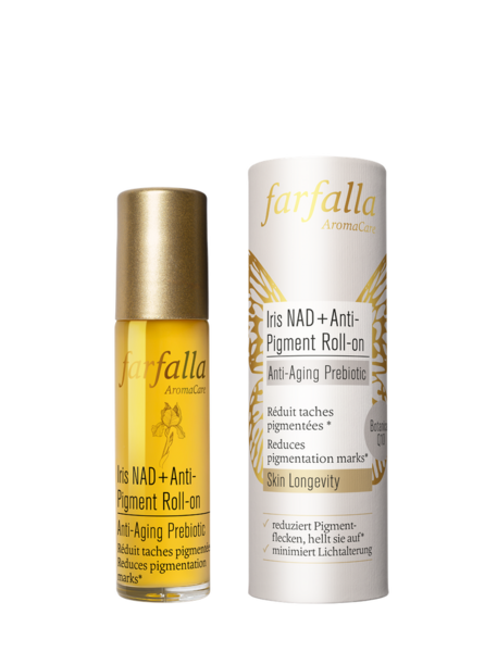 Anti-Pigment Roll-on, Iris NAD+, Anti-Aging Prebiotic, 10 ml