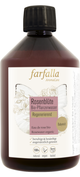 Rosenblüte, Bio-Pflanzenwasser, regenerierend, Toner, REFILL 500 ml