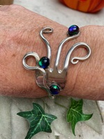 J Silver plated Fork Bangle 2