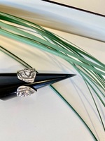 J sterling silver doubles rose spoon ring