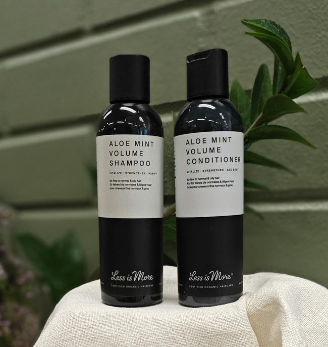 Aloe mint Volume shampoo+hoitoaine paketti