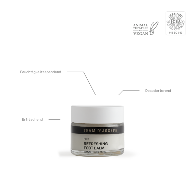 Erfrischende und pflegende Fußcreme, Refreshing Foot Balm, 50 ml