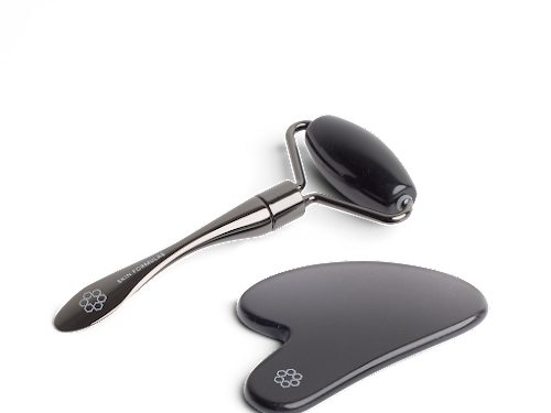 Gua Sha & Roller · Pure Bian Stone