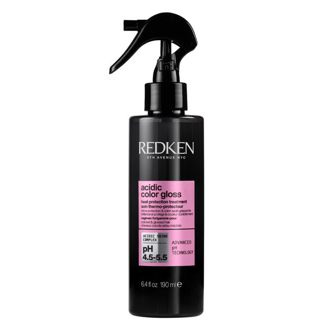 ACIDIC COLOR GLOSS HEAT PROTECTANT LEAVE-IN TREATMENT