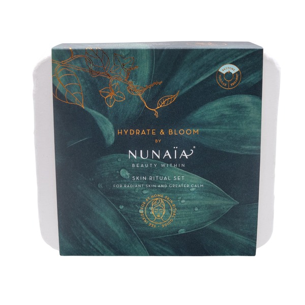 NUNAIA Hydrate and Bloom Skin Ritual Set.