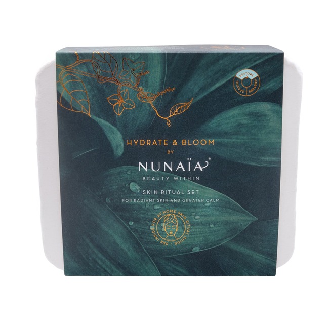 NUNAIA Hydrate and Bloom Skin Ritual Set.
