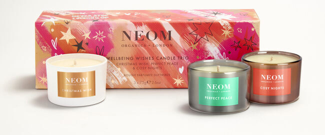 Wellbeing wishes candle trio