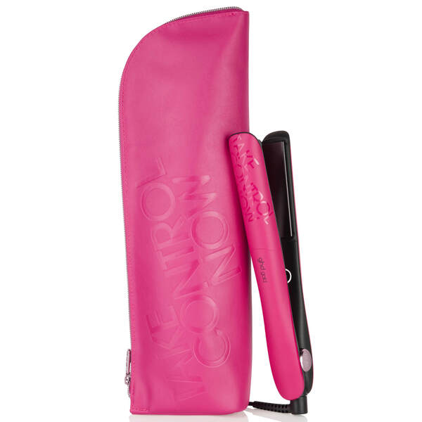 GHD Pink breast cancer gold styler