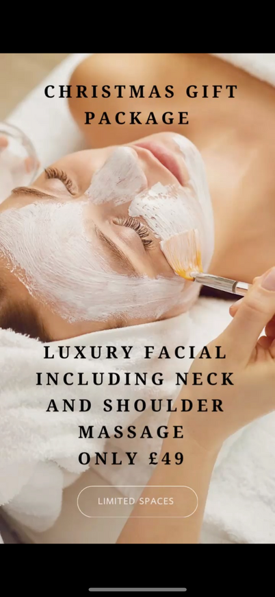 Christmas facial offer