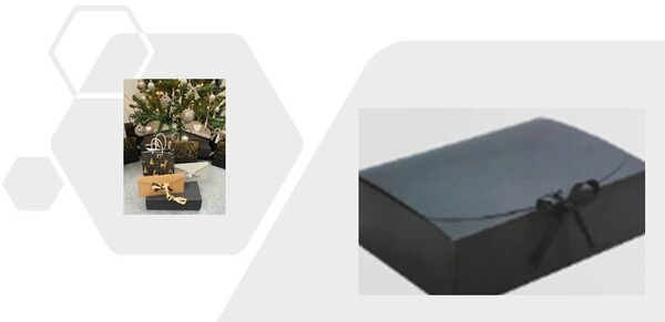 Black Gift Box with Ribbon