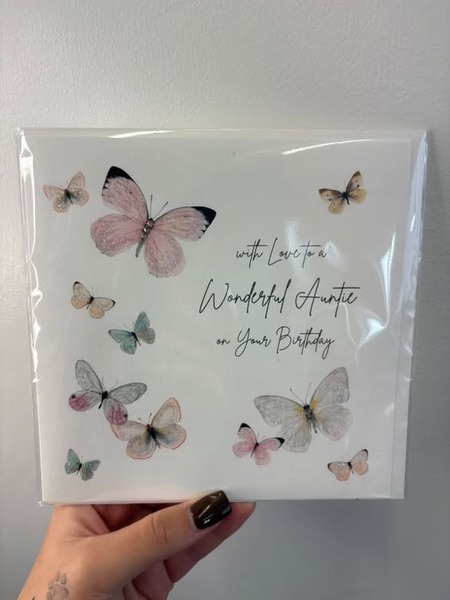 Wonderful auntie on your birthday