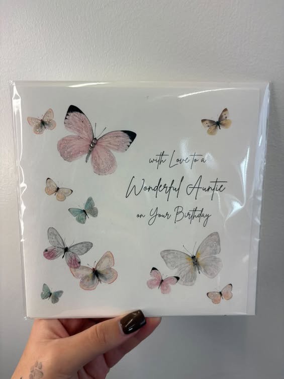 Wonderful auntie on your birthday