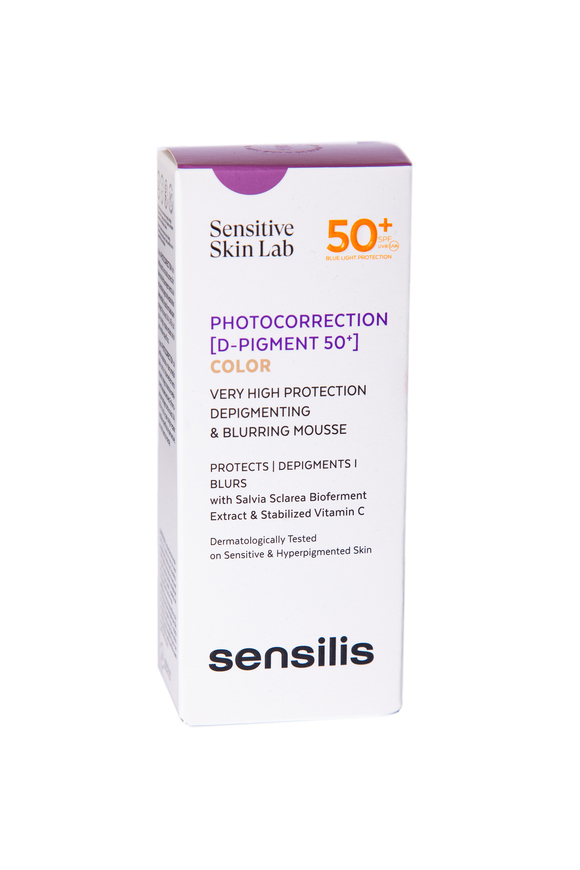 D Pigment PHOTOCORRECTION SPF 50+ protects, corrects and camouflages dark spots