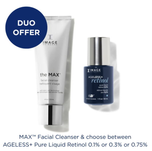 **20% OFF Duo - Max Cleanser & Retinol Liquid 0.3% (worth €170.50)