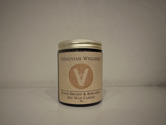 VW Soy Wax Candle Black Orchid & Bergamot