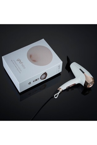 GHD Helios White Hairdryer