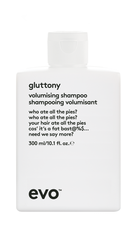 gluttony volumising shampoo 300ml gf