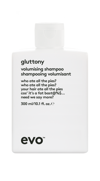 gluttony volumising shampoo 300ml gf