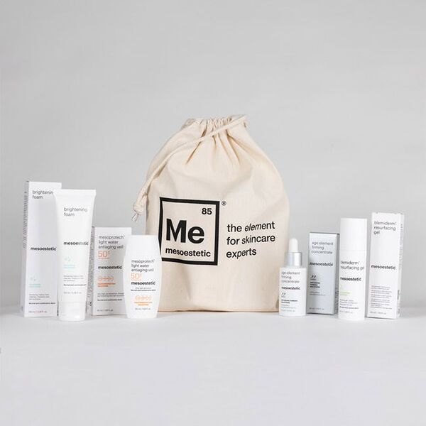 Age Management Skin Prep KitBrightening Foam, Resurfacing Peel Booster, Age Element Firming Concentrate, Light water antiaging veil SPF 50+