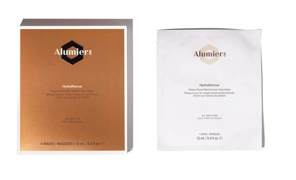 Alumier MD, Hydra Rescue - Bio Cellulose Face Mask, 4 Per Box