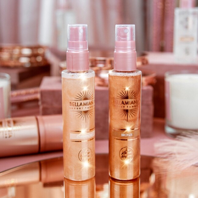 Bellamianta Champagne Glow Mists by Maura Higgins