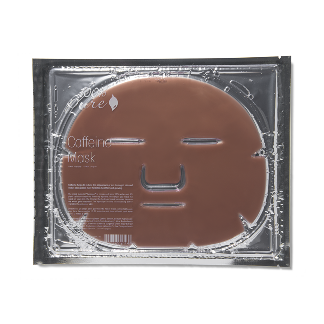 Caffeine gel mask single
