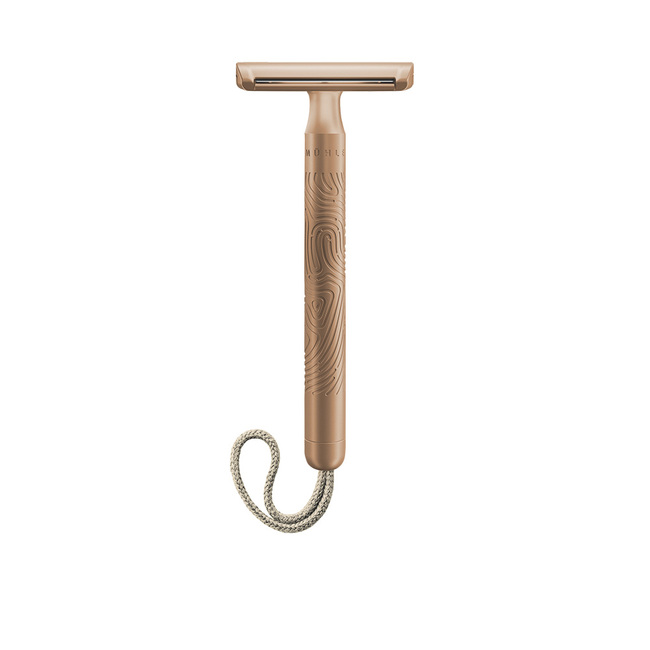 Rasierhobel COMPANION unisex, Metall, roségold, mit Aufhängekordel