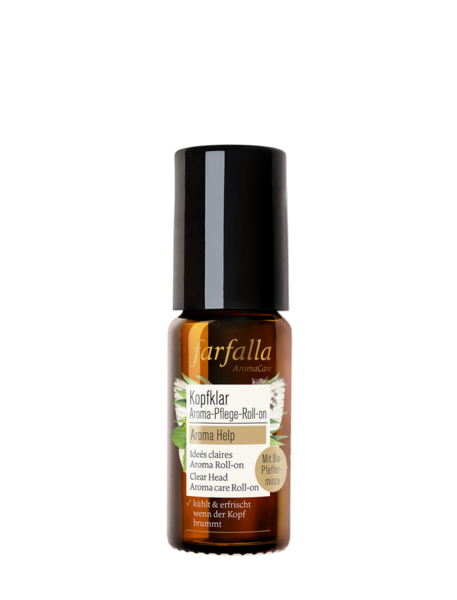 Kopfklar Aroma-Pflege-Roll-on, Minze, Aroma Help, 10 ml