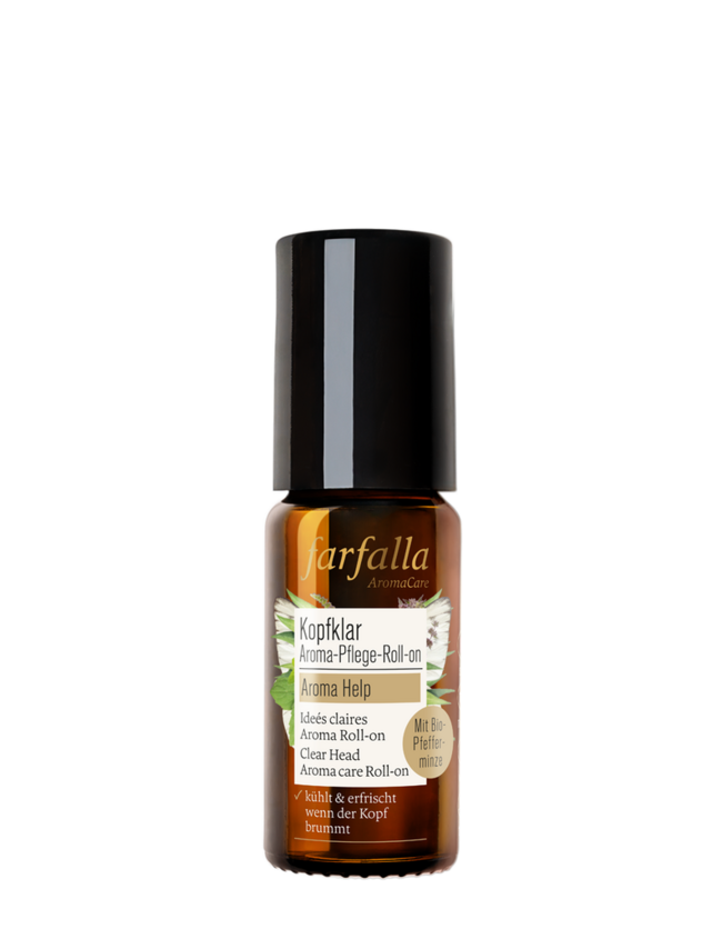 Kopfklar Aroma-Pflege-Roll-on, Minze, Aroma Help, 10 ml