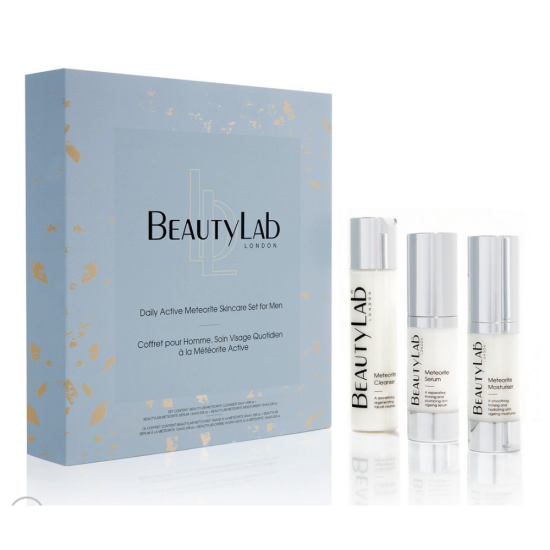 BEAUTYLAB® DAILY ACTIVE METEORITE SKINCARE SET FOR MEN