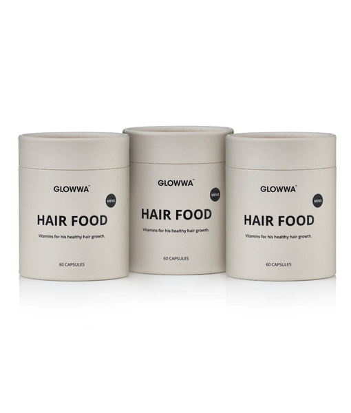 Mens Glowwa Hair Food 3 month Supply