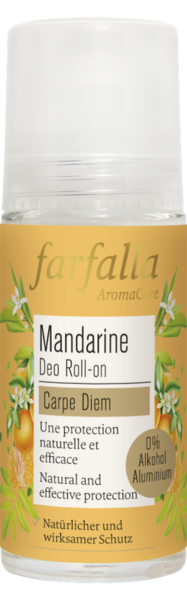 Deo Roll-on Mandarine, Zitrusfrischer, Deodorant ohne Alkohol, 50 ml