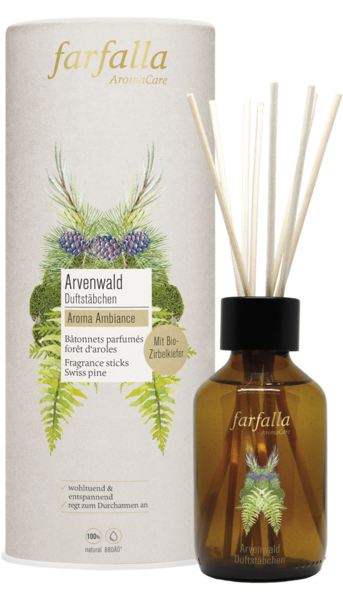  🎁 Raumduft Arvenwald, Aroma Ambiance inkl. Duftstäbchen, 150 ml