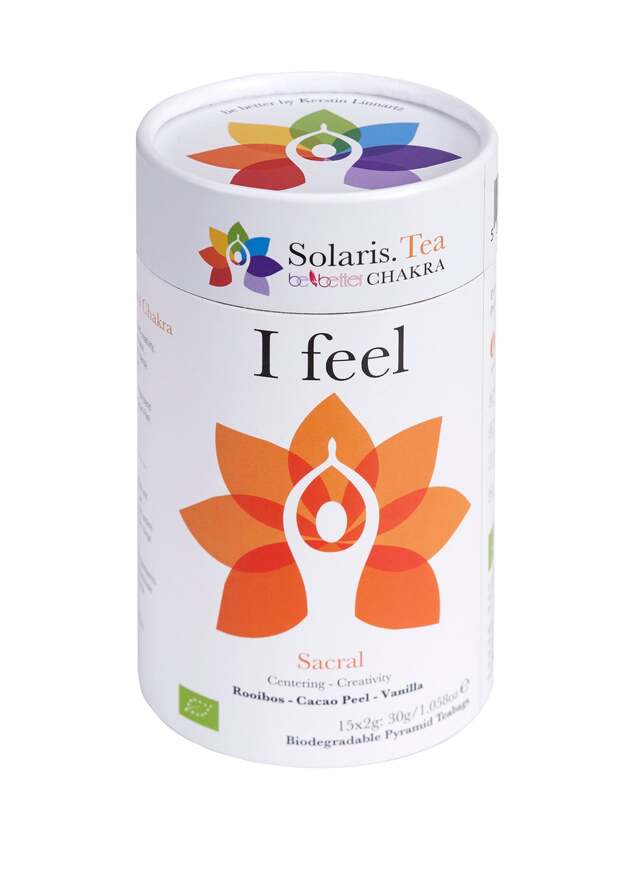 I Feel - Sakral Chakra TEE - org. Pyramiden Cylinder Teebeutel