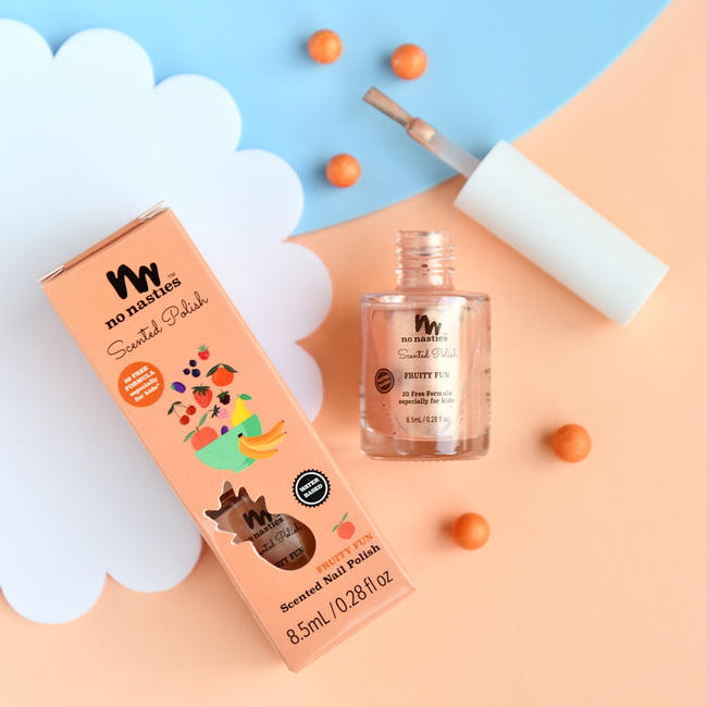 20 FREE Scented Kids Polish Fruity Fun - Peach Coloured