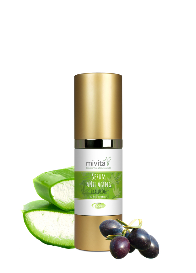 Gold Anti Aging Serum Naturkosmetik [Serum Anti Aging Hyaluron Aloe Vera]